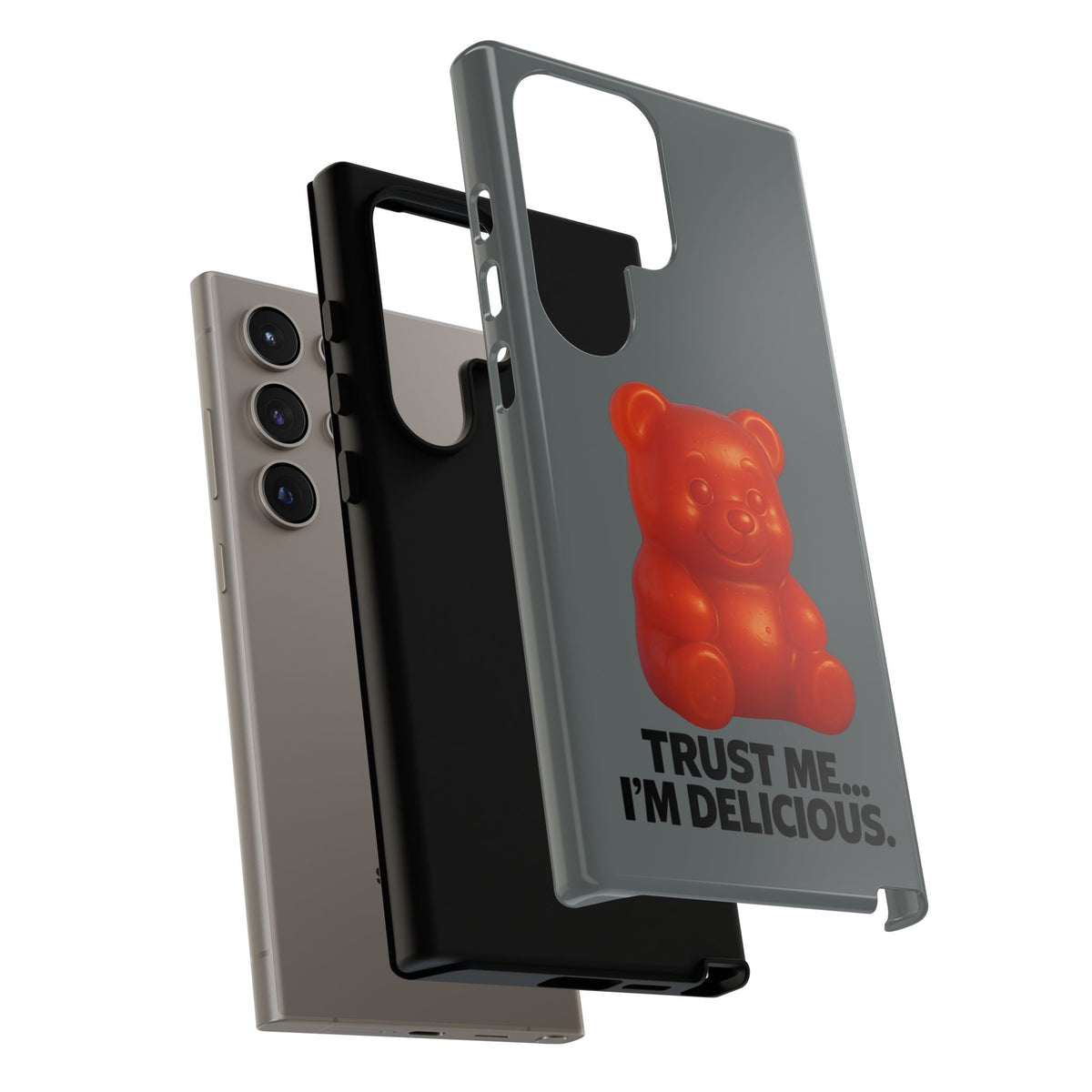Phone Case — Red Gummy Bear 'Trust Me... I'm Delicious' Protective Case