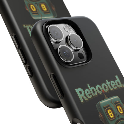 Phone Case — 'Rebooted. Still Awkward.' Retro Robot Protective Cover