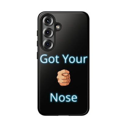 Got Your Nose Phone Case — Funny Neon Fist Design