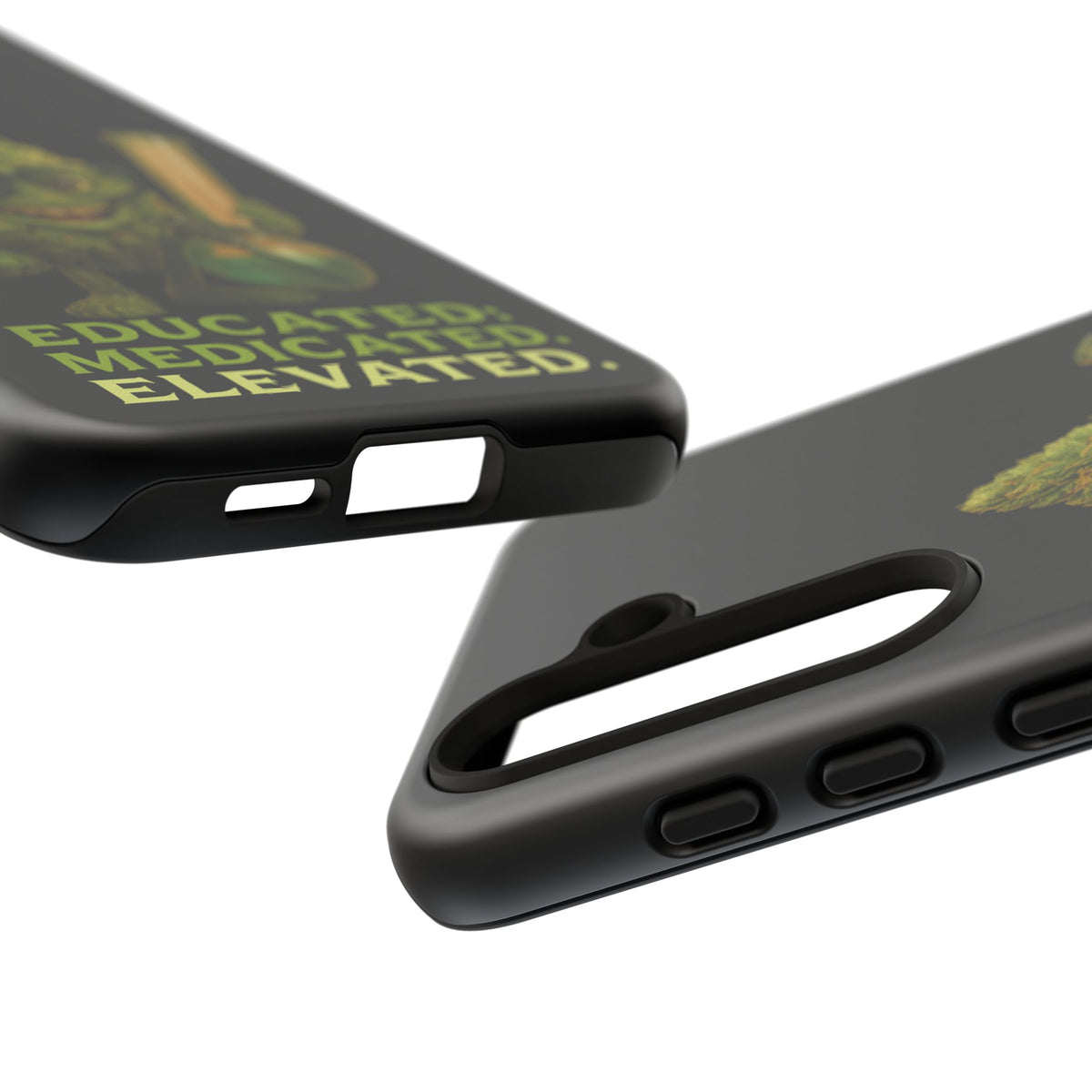 Phone Case — "Educated. Medicated. Elevated." Cute Bud Scientist Design