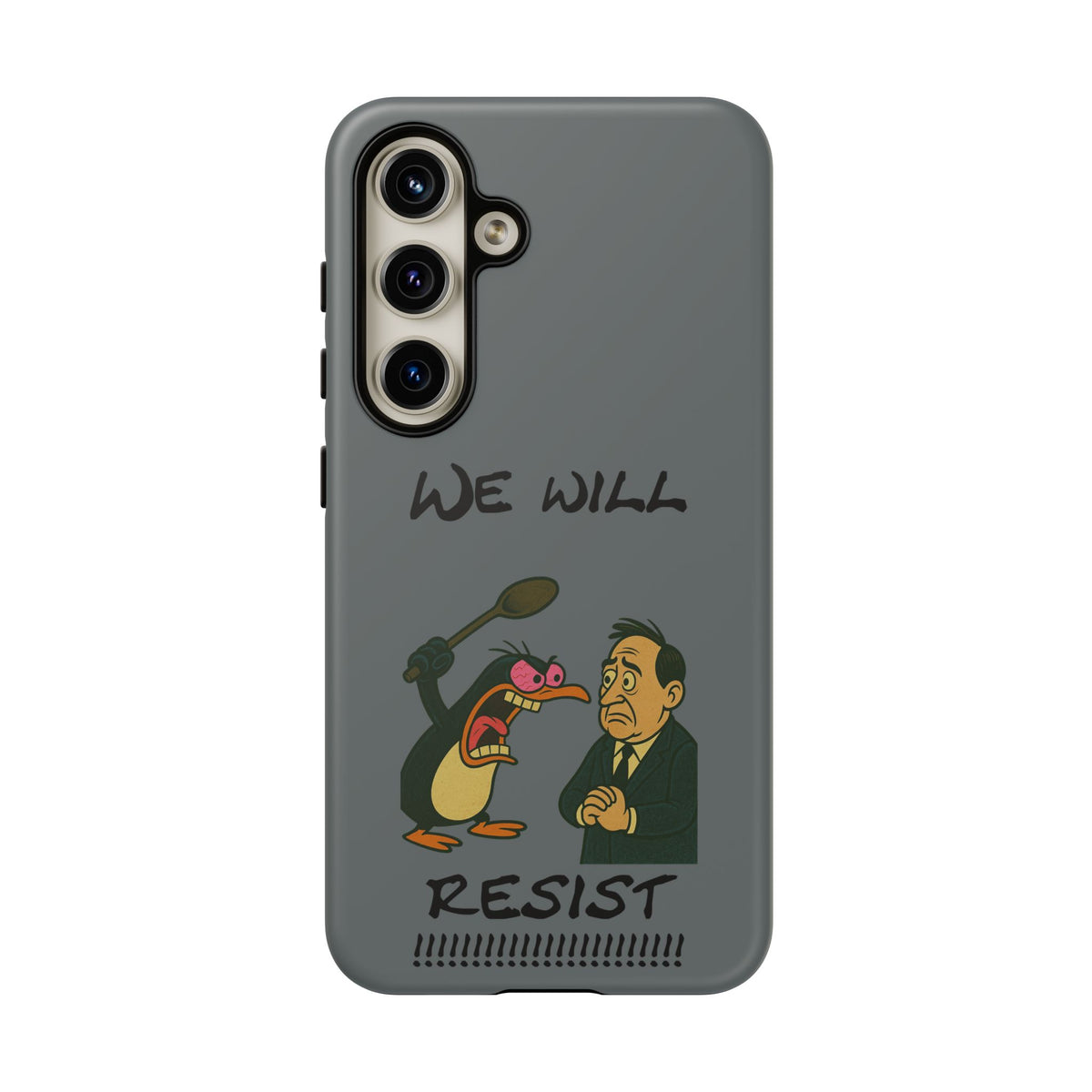 Phone Case - "We Will Resist" Cartoon Protest Design