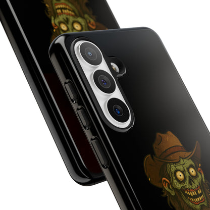 Zombie Cowboy Phone Case — "Ain't No Grave Gonna Hold This Yeehaw" Protective iPhone Cover