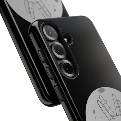 Spock Live Long Phone Case — Vulcan Salute Moon Graphic