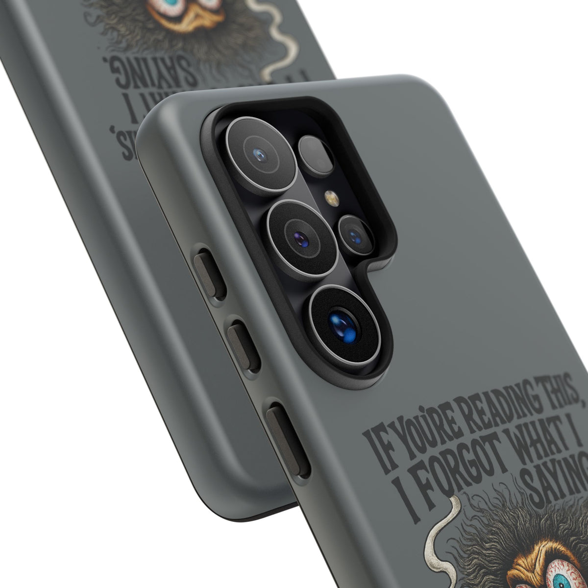 Phone Case — "If You're Reading This I Forgot What I Was Saying" Retro Crazy Cartoon Design