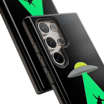 Phone Case — 'Beamed Up Before Rent Was Due' Alien Abduction Design