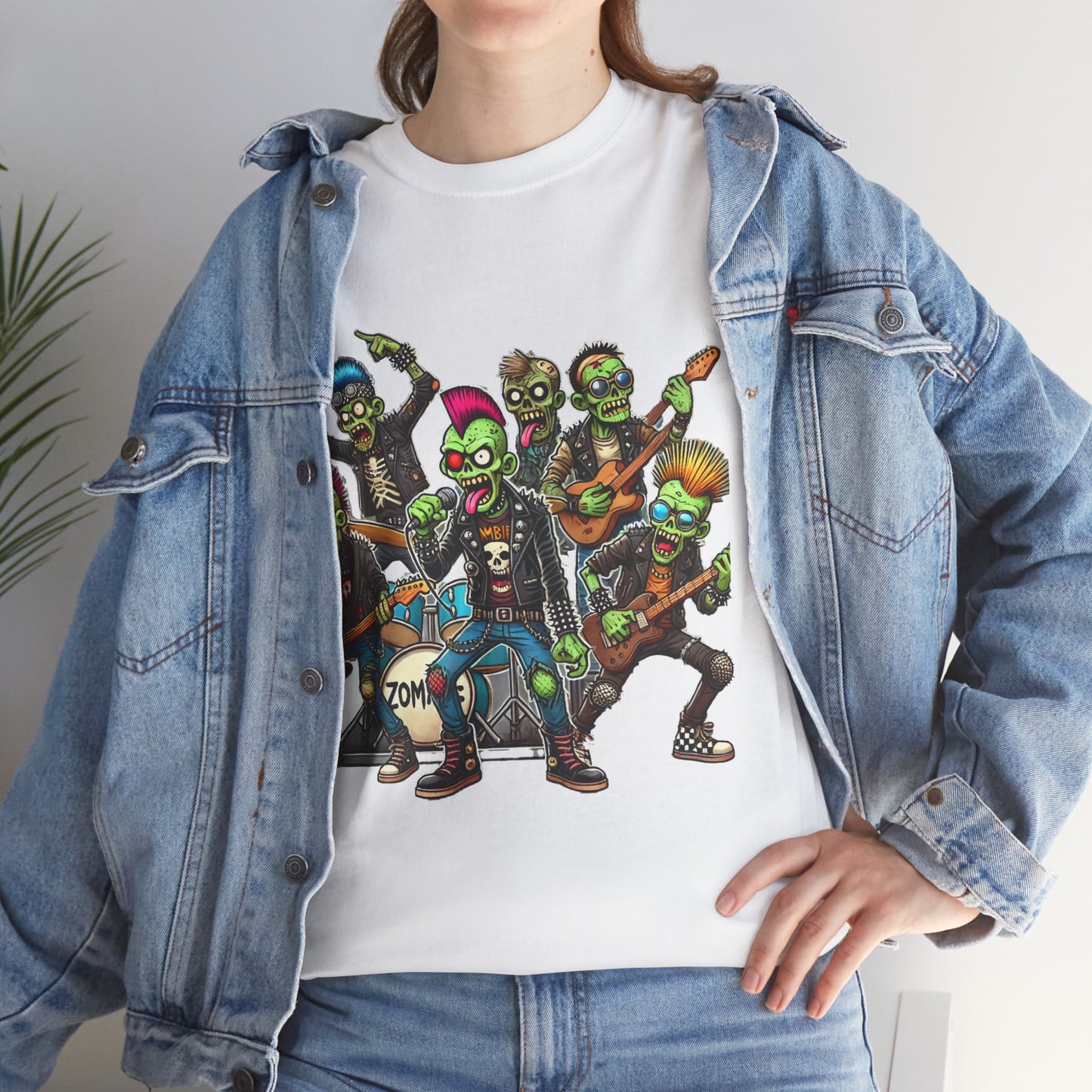 Zombie Rock Band T-Shirt — Funny Halloween Concert Tee
