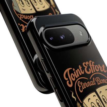 Phone Case — "Joint Effort Eternal Bond" Retro Cannabis Matchstick Design