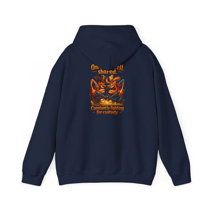 Vintage Crest Hoodie — Community Vibes Graphic Hooded Sweatshirt