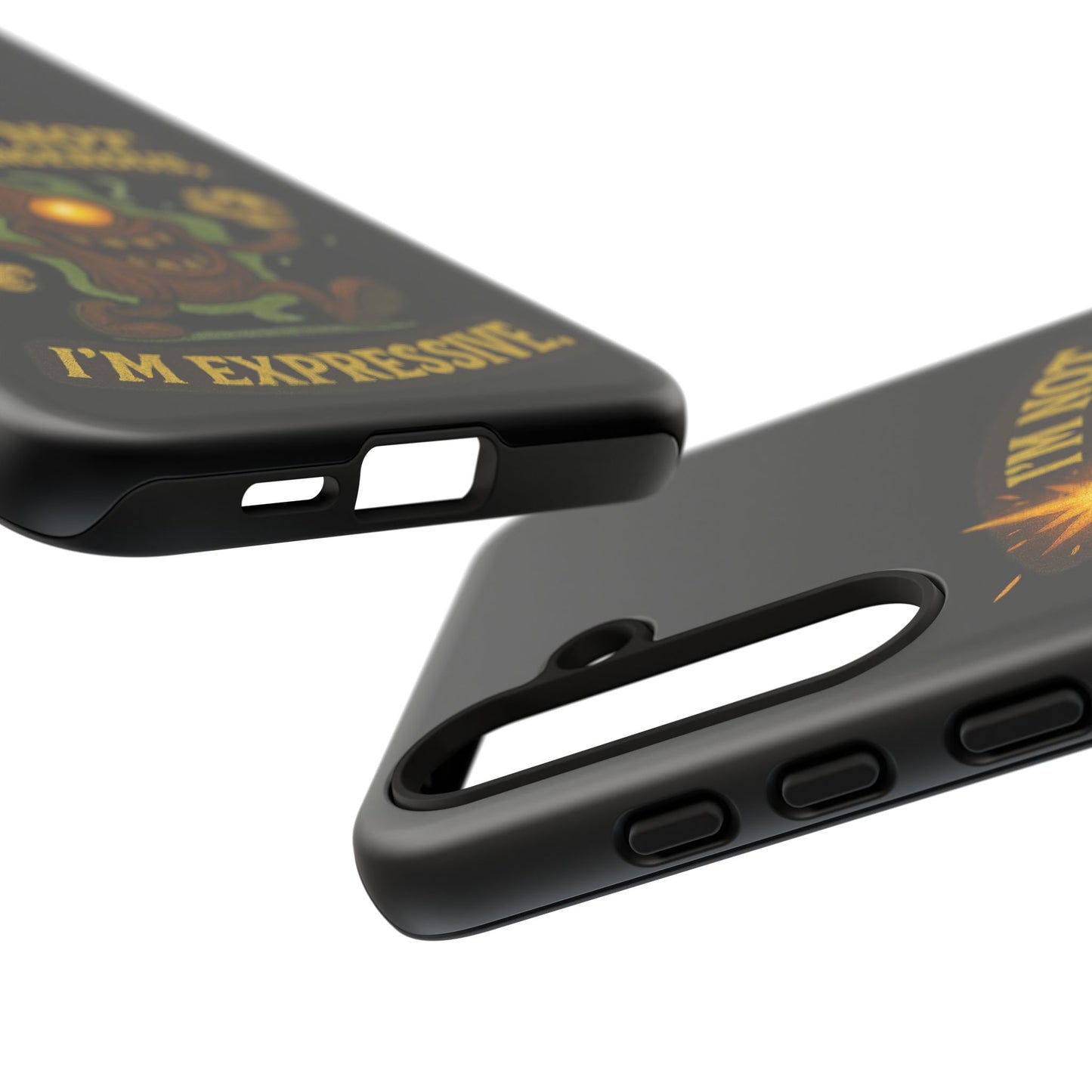 Phone Case — “I’m Not Dangerous, I’m Expressive” Monster Protective Case