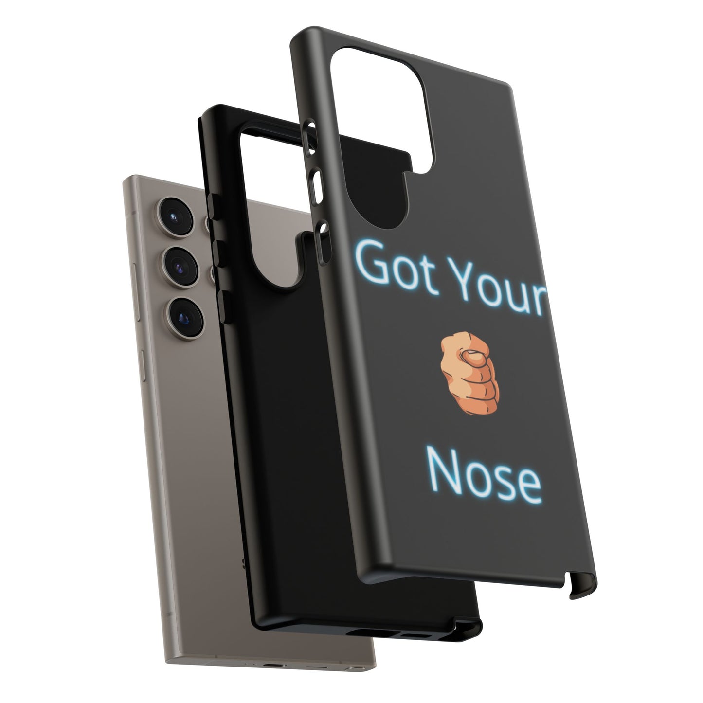 Got Your Nose Phone Case — Funny Neon Fist Design