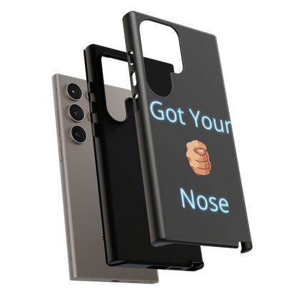 Got Your Nose Phone Case — Funny Neon Fist Design