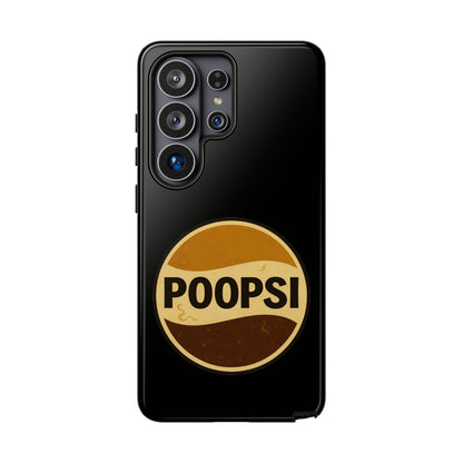 Poopsi Retro Logo Phone Case — Funny Vintage Soda-Inspired iPhone Cover
