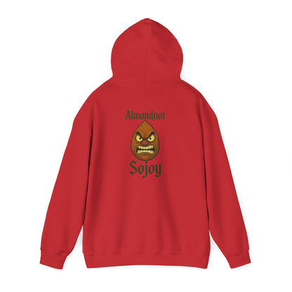 Angry Almond Hoodie - Tropical Humor Graphic Sweatshirt