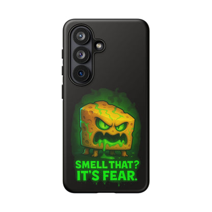 Phone Case — 'Smell That? It's Fear.' Spooky Cheese Monster Protective Case