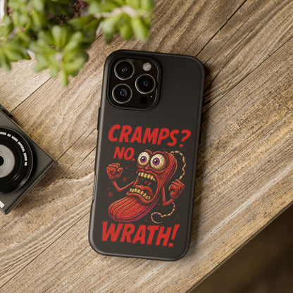 Phone Case — "Cramps? No, Wrath!" Retro Hot-Pepper Graphic