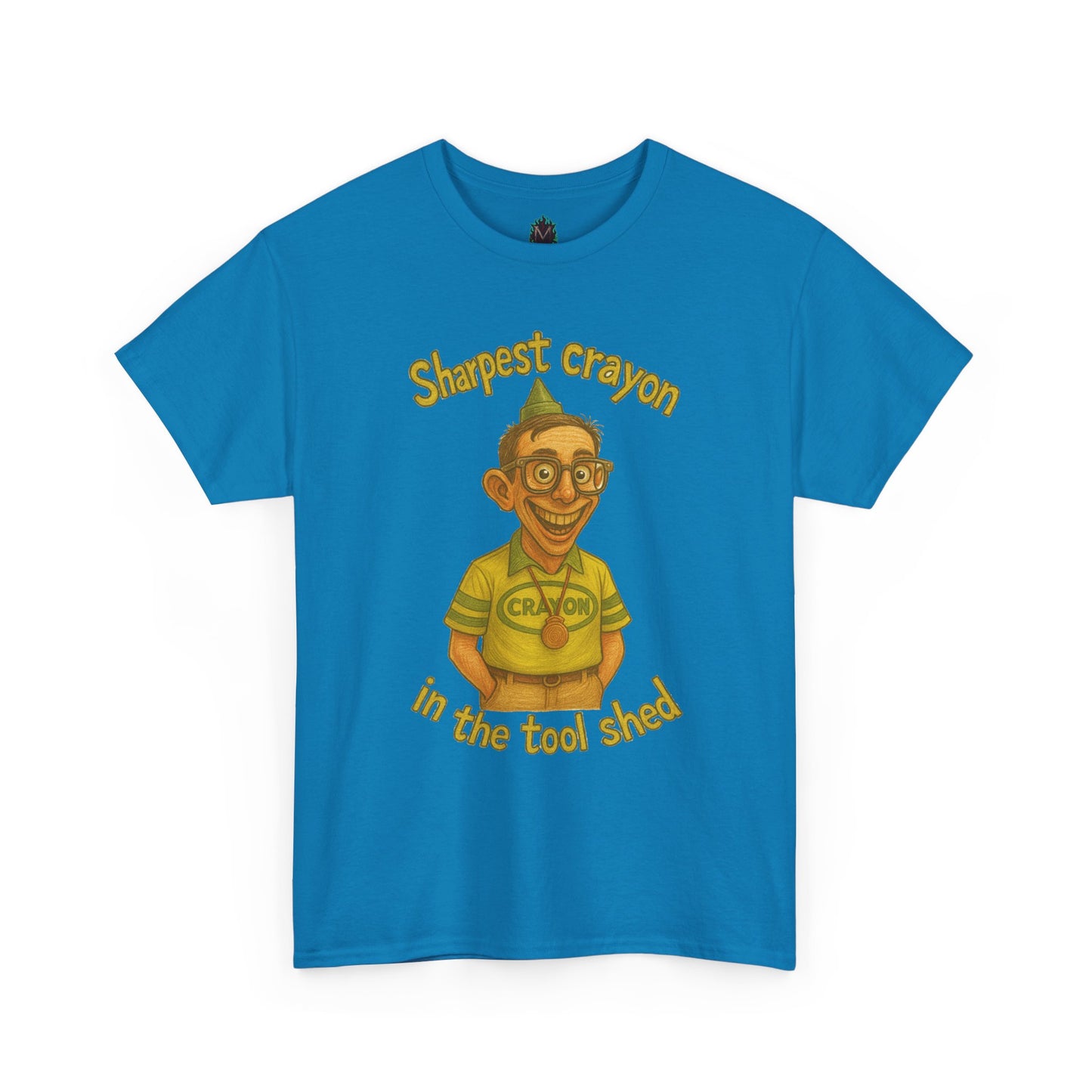 Sharpest Crayon in the Tool Shed T-Shirt | Funny Retro Character Tee