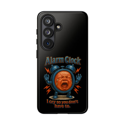 Phone Case — "Alarm Clock: I Cry So You Don't Have To" Funny Retro Baby Alarm Design