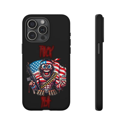 Phone Case — American Flag Skull Soldier Design (Tough Cases)