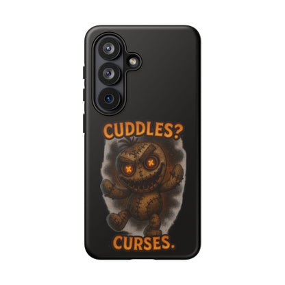 Phone Case — 'Cuddles? Curses.' Voodoo Doll Gothic Protective Case