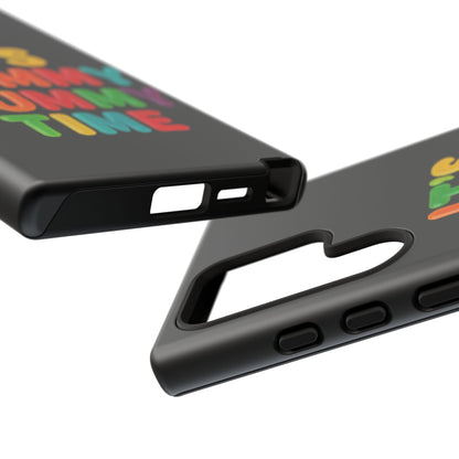 Phone Case — "It's Gummy Nummy Time" Colorful Candy Lettering Protective Case