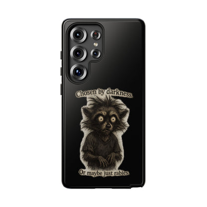 Phone Case - "Chosen by Darkness (Or Maybe Just Rabies)" Cute Creepy Retro Creature Protective Case