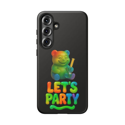 Let's Party Rainbow Bear Phone Case