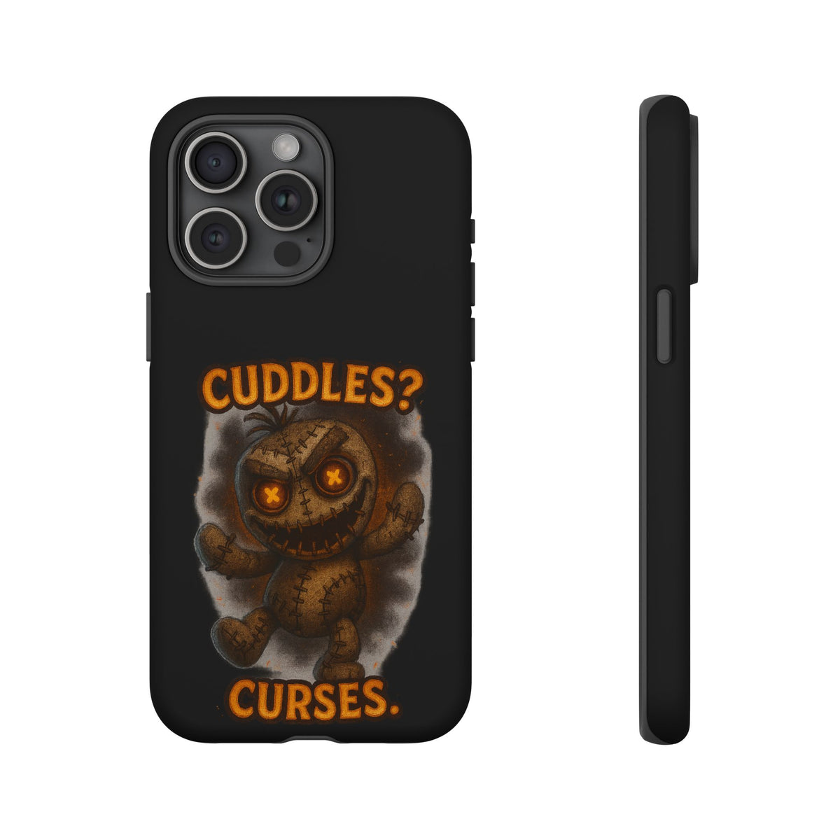 Phone Case — 'Cuddles? Curses.' Voodoo Doll Gothic Protective Case