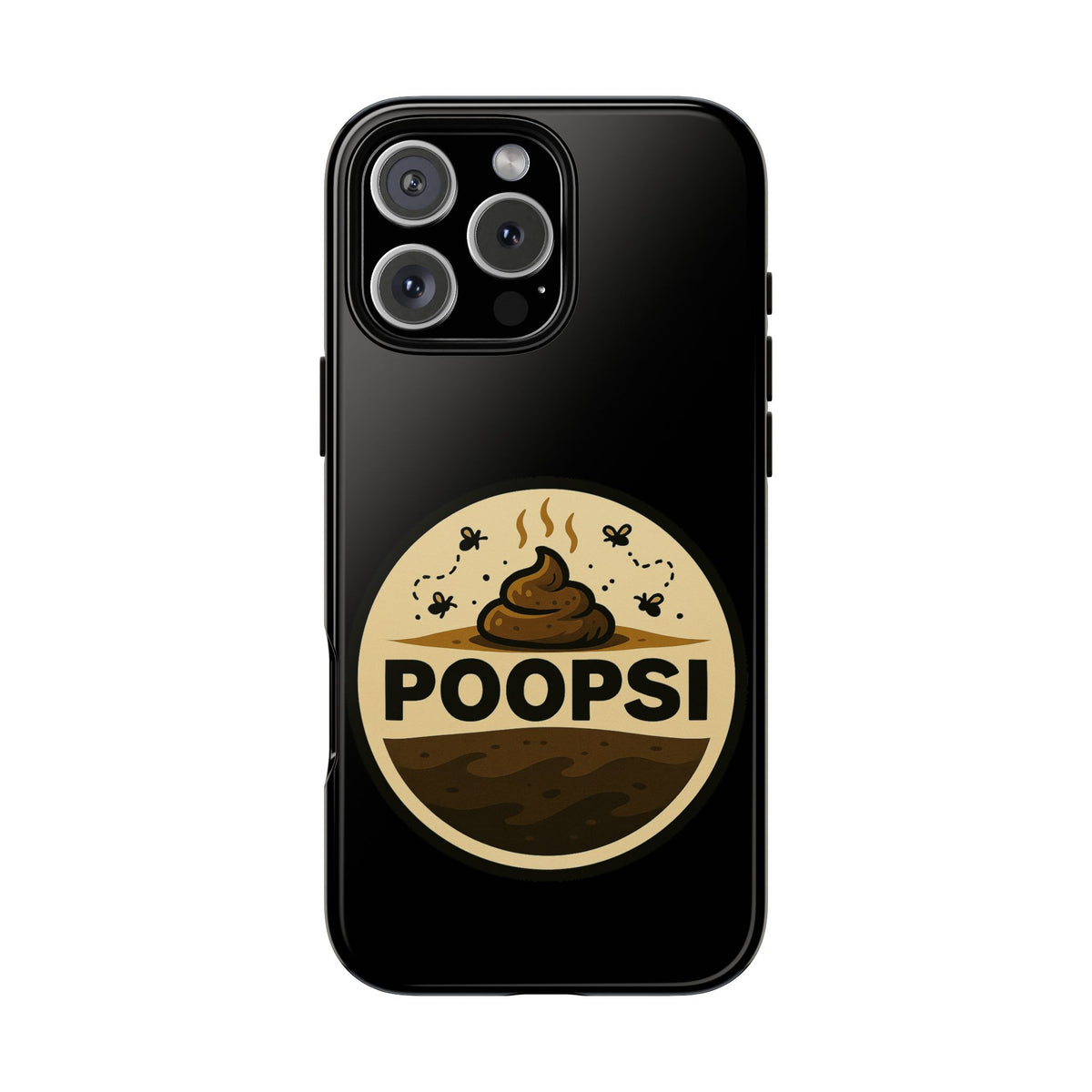Phone Case — 'POOPSI' Funny Poop Logo Protective Cover