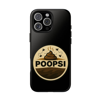 Phone Case — 'POOPSI' Funny Poop Logo Protective Cover
