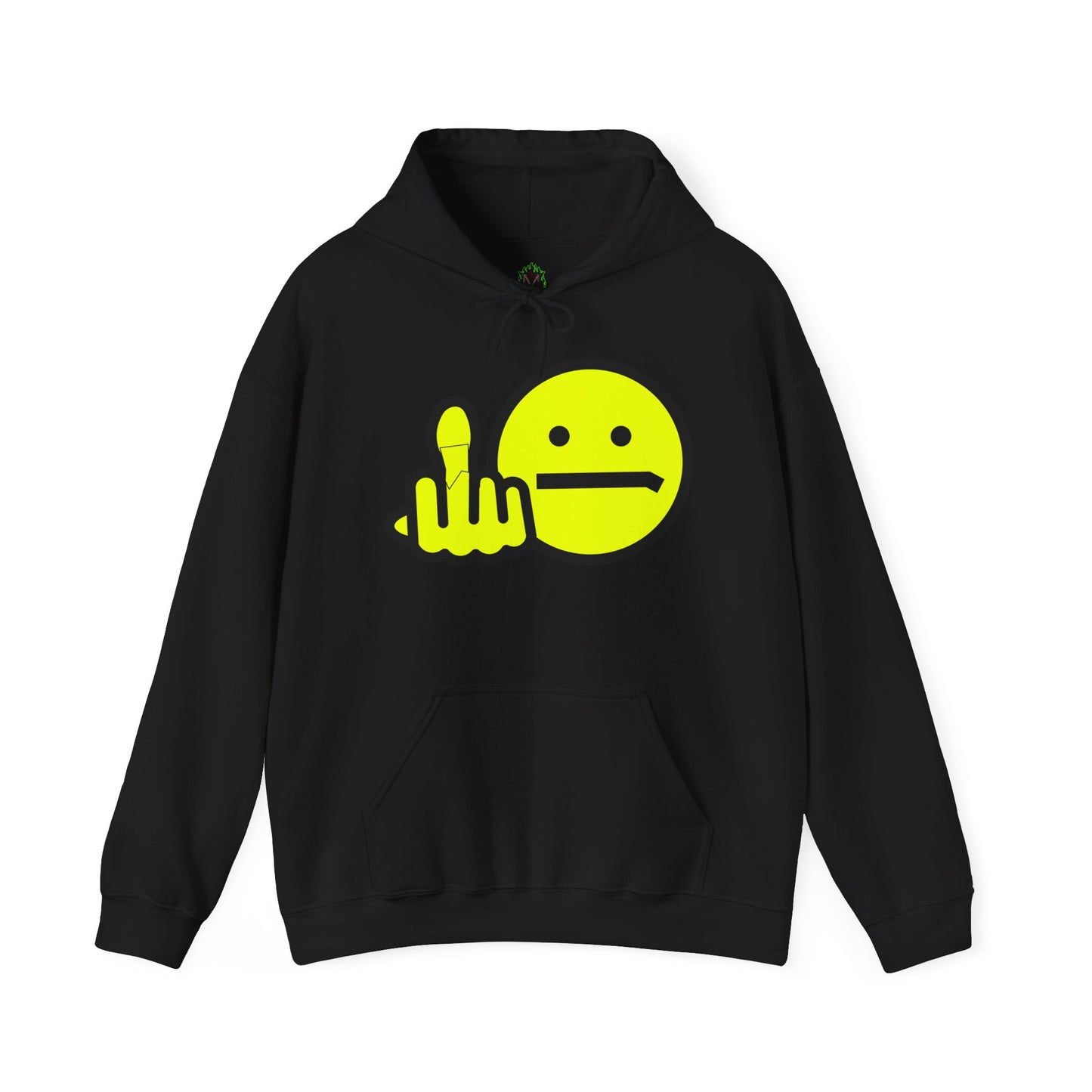 Middle Finger Smiley Hoodie – Zero F*cks Given