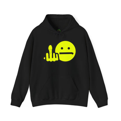 Middle Finger Smiley Hoodie – Zero F*cks Given