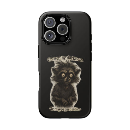 Phone Case - "Chosen by Darkness (Or Maybe Just Rabies)" Cute Creepy Retro Creature Protective Case