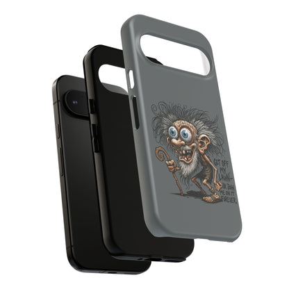Phone Case — Funny Grumpy Troll Design: “Get Off My Lawn” Protective Cover