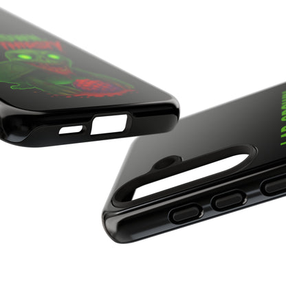 Phone Case — “Lab-Grown. Blood-Thirsty!” Green Monster Horror Design