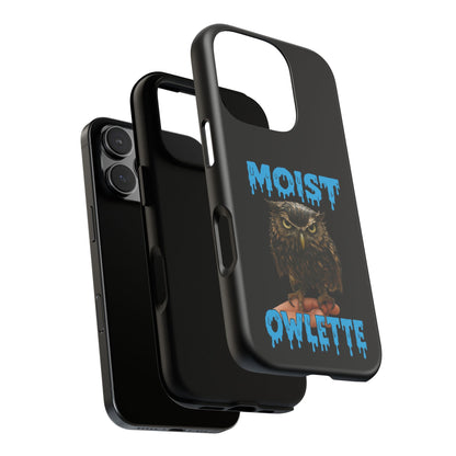 Moist Owlette Phone Case — Funny Owl Graphic Protective Case