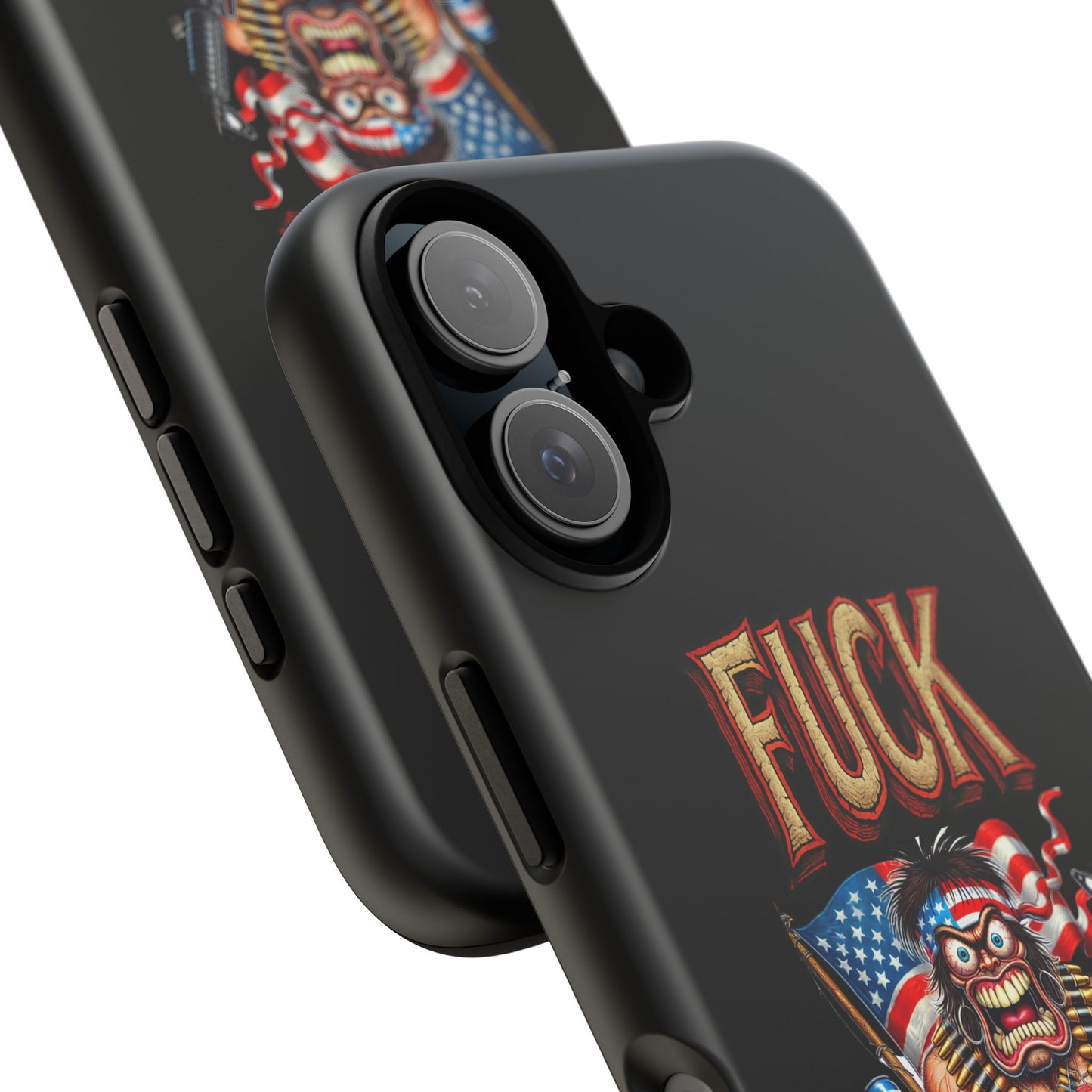 Phone Case — "FUCK YEA" Patriotic Skeleton Soldier Graphic