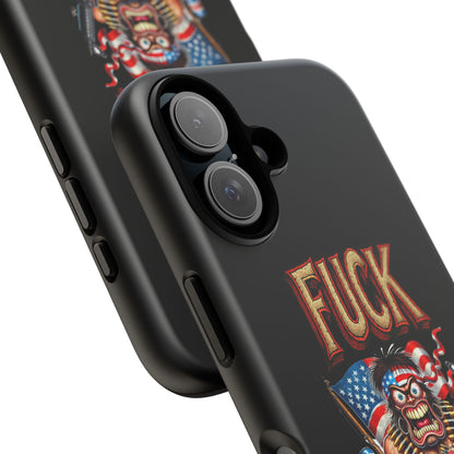 Phone Case — "FUCK YEA" Patriotic Skeleton Soldier Graphic