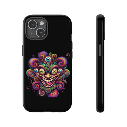 Psychedelic Jester Phone Case — Colorful Creepy Clown Tough Case