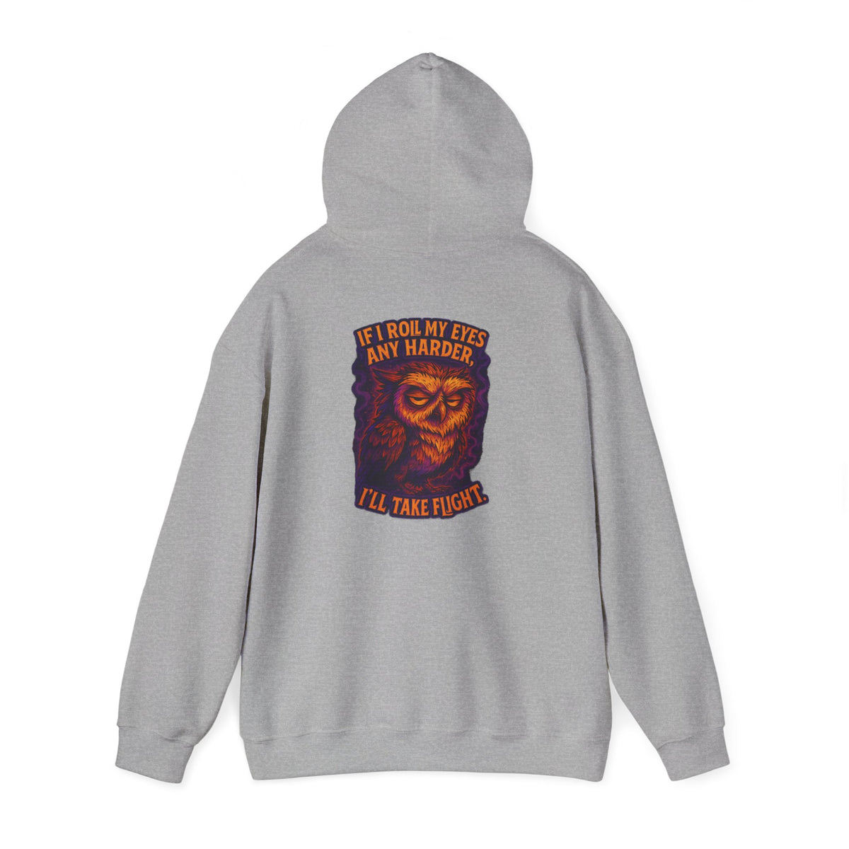 Hoodie — Vintage Owl 'I'll Take Flight' Graphic Hoodie