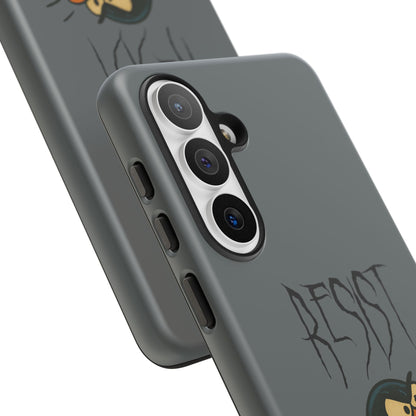 Resist Angry Penguin Phone Case — Protective iPhone Case with Bold Cartoon Design