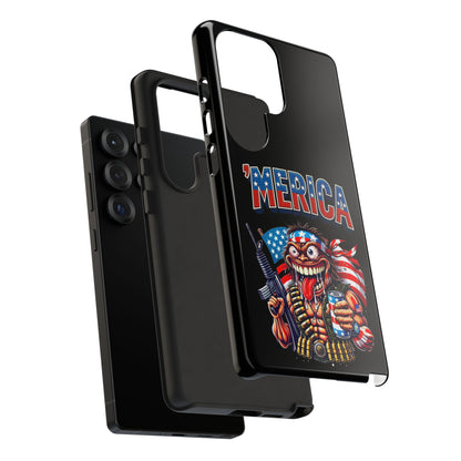 'MERICA Patriotic Phone Case — American Flag Madman Design