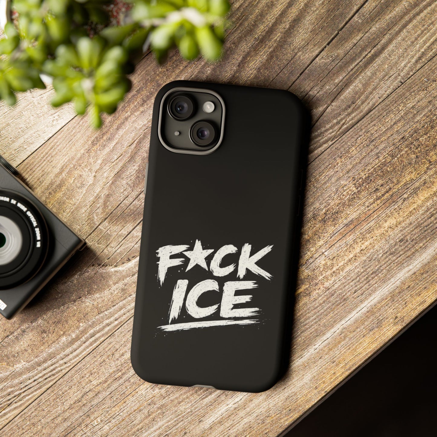 Phone Case — “F*ck Ice” Bold Protest Graphic Protective Case