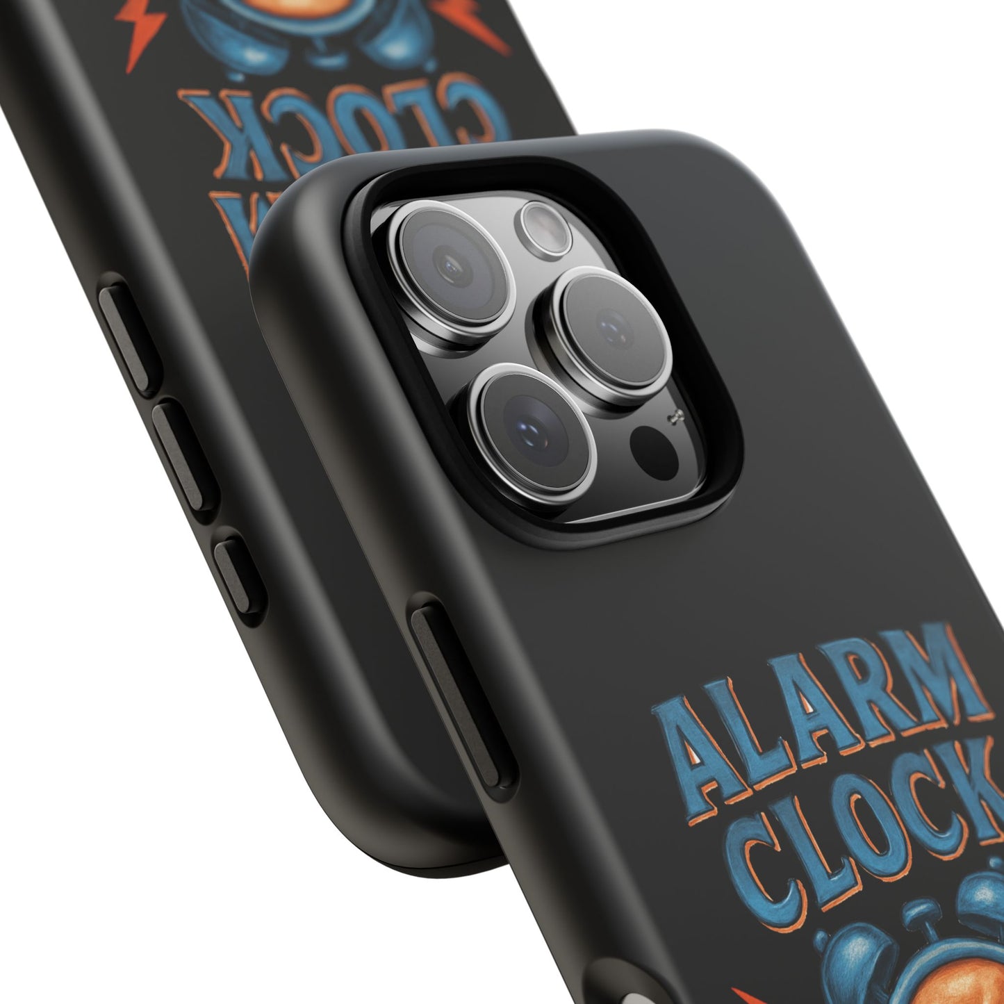 Phone Case — "Alarm Clock" Retro Screaming Clock Protective Cover