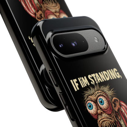 If I’m Standing It’s Against My Will — Funny Sleepy Monster Phone Case