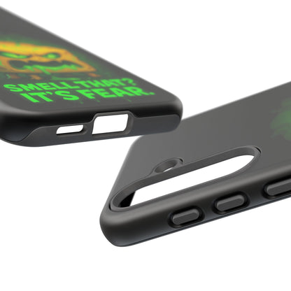 Phone Case — 'Smell That? It's Fear.' Spooky Cheese Monster Protective Case