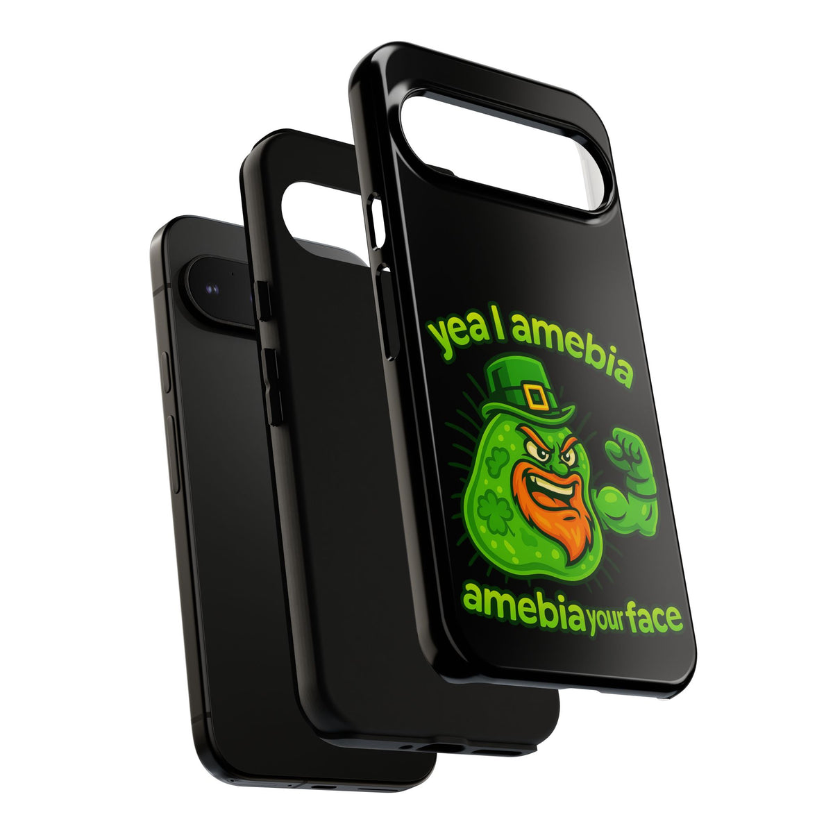 Phone Case – “Yea I Amebia, Amebia Your Face” St. Patrick’s Day Funny Amoeba Design