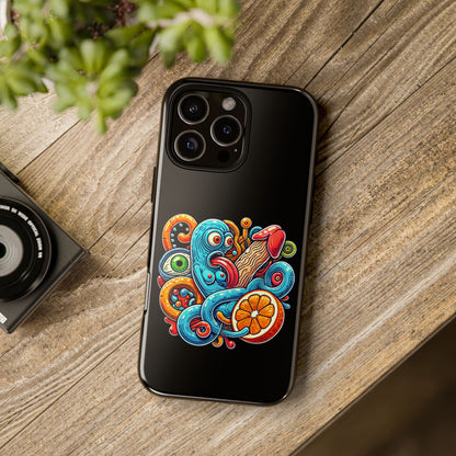 Octopus Surf Phone Case — Colorful Nautical Art Protective Phone Cover