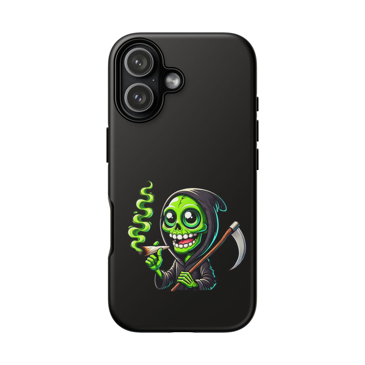 Grinning Green Reaper Phone Case
