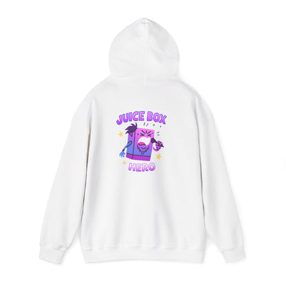 Juice Box Hero Hoodie — Playful Cartoon Juice Box Graphic Sweatshirt