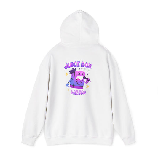 Juice Box Hero Hoodie — Playful Cartoon Juice Box Graphic Sweatshirt